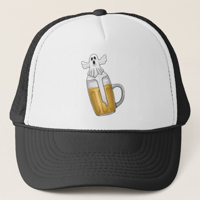 Boné Cerveja de Halloween Fantasma  (Frente)