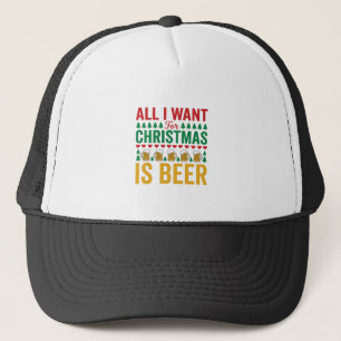 Boné Cerveja de Natal Design Divertido de Bebida de Fer