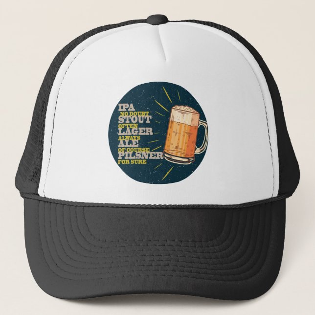 Boné Cerveja Sempre, círculo azul (Frente)