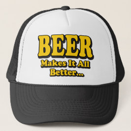 Boné Cerveja Torna Tudo Melhor - Slogan Divertido para 