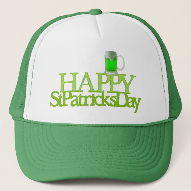 Boné Cerveja Verde Feliz Dia de São Patrício (Frente)