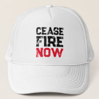 Cessar fogo Agora branco vermelho negro angustiado