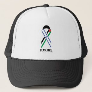 Boné Cessar-Fogo, Israel e Palestina bandeiras de fita