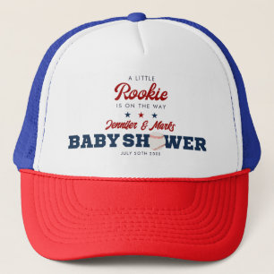 Boné Chá de Bebê de Beisebol Little Rookie