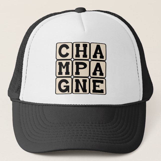 Boné Champagne, Bebida Espumante (Frente)