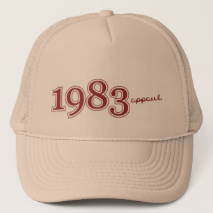 Boné chapéu 1983 do camionista do logotipo