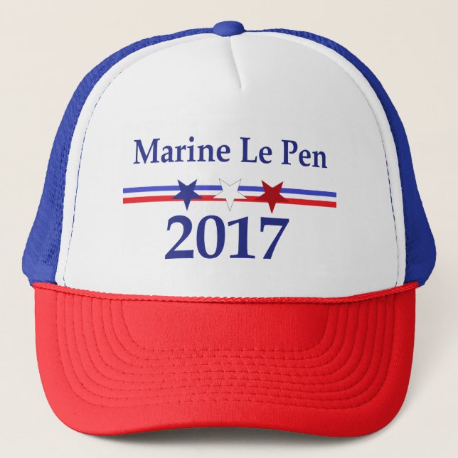 Boné Chapéu 2017 de Marine Le Pen (Frente)