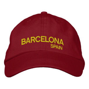 Boné Chapéu Ajustável de Espanha Barcelona*