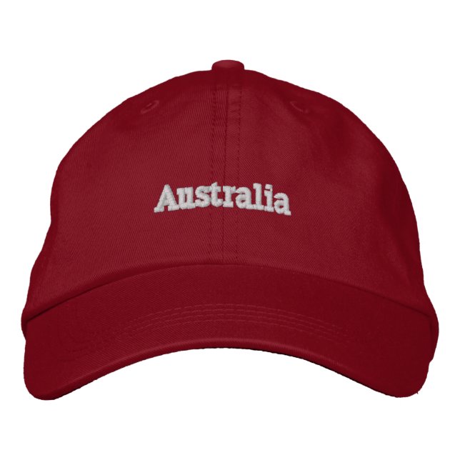 Boné Chapéu ajustável personalizado da Austrália (Frente)
