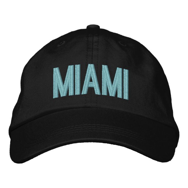 Boné Chapéu Ajustável Personalizado Miami Flórida (Frente)