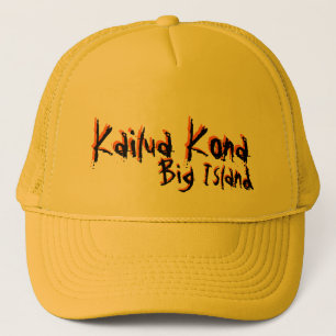 Boné Chapéu amarelo de hawaii Kailua Kona Big Island
