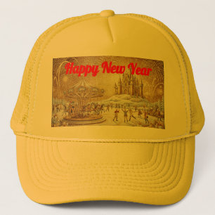 Boné Chapéu Amarelo de Natal Personalizado