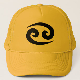 Boné Chapéu amarelo dourado de Câncer zodíaco