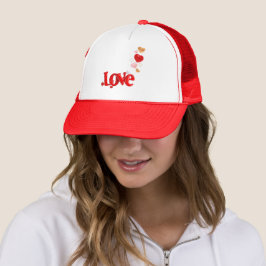 Boné Chapéu Amor & Corações