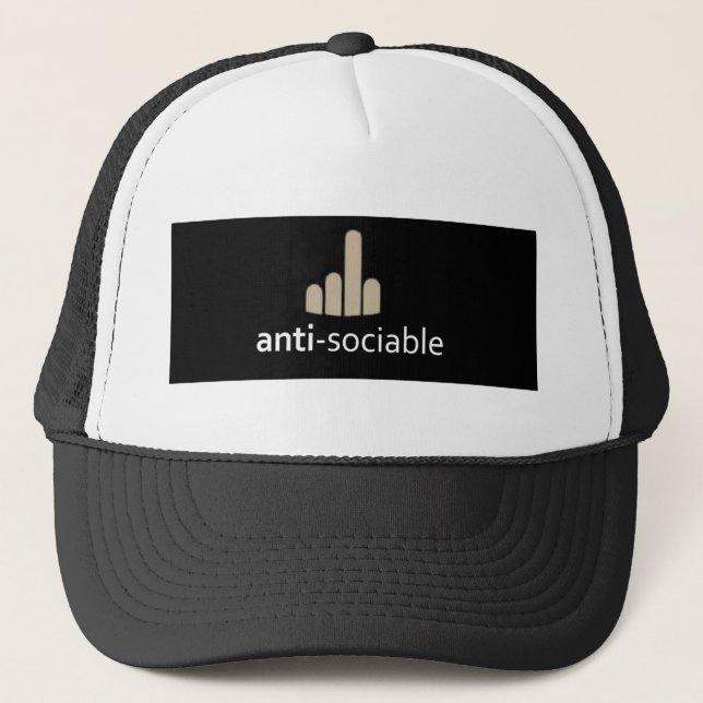Boné Chapéu Anti-Sociável (Frente)