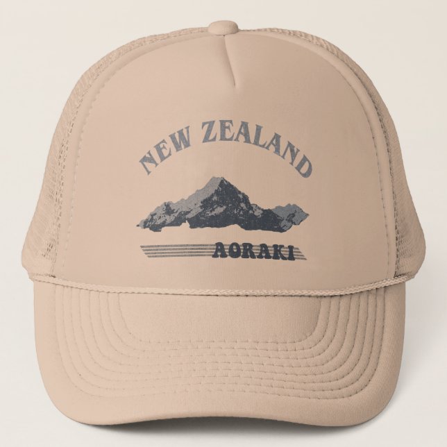 Boné Chapéu Aoraki Monte Cook da Nova Zelândia (Frente)