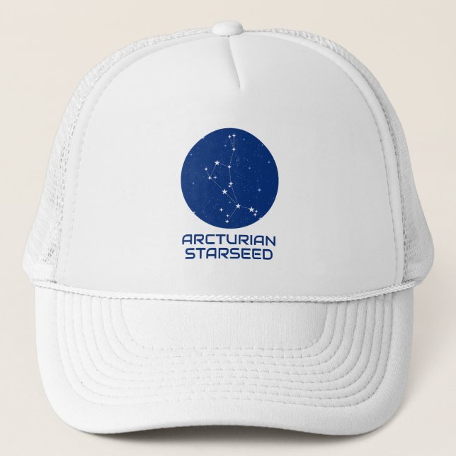 Boné Chapéu Arcturiano Starseed – Constelação de Boötes (Frente)