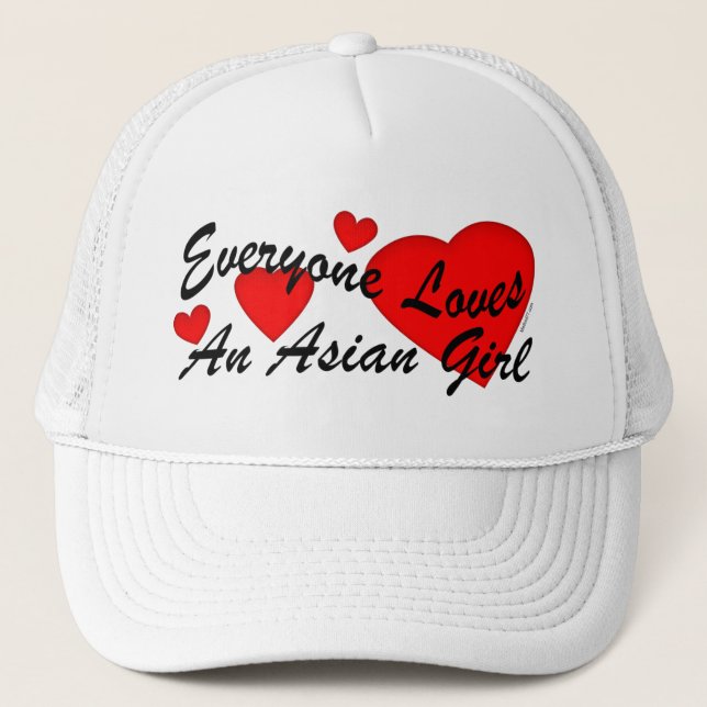 Boné Chapéu asiático da menina dos amores (Frente)