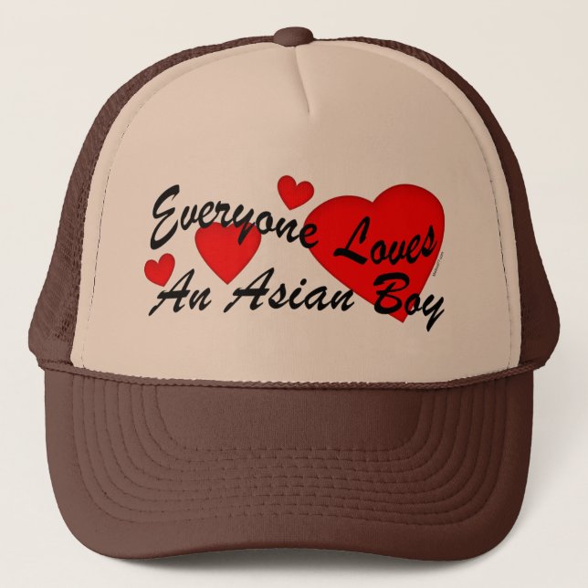 Boné Chapéu asiático do menino dos amores (Frente)