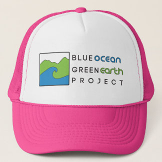 Boné Chapéu azul do rosa do projeto da terra verde do