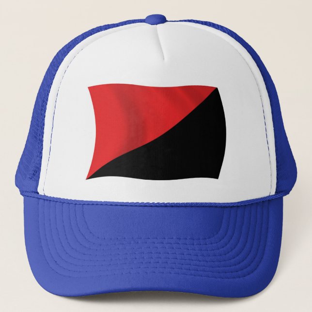 Boné Chapéu Bandeira Anarco-Sindicalista (Frente)