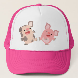Boné Chapéu bonito dos porcos dos desenhos animados da