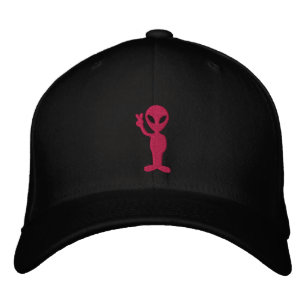 Boné Chapéu bordado alienígena