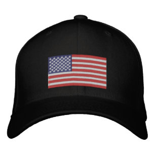Boné Chapéu Bordado Bandeira Americana