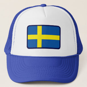 Boné Chapéu bordado bandeira do efeito da suecia