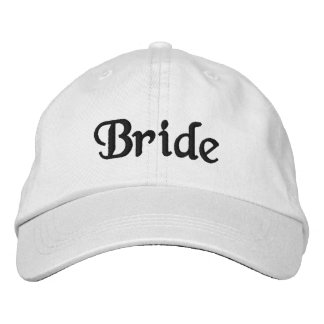 Boné Chapéu bordado branco-noivo: Bordados Pretos