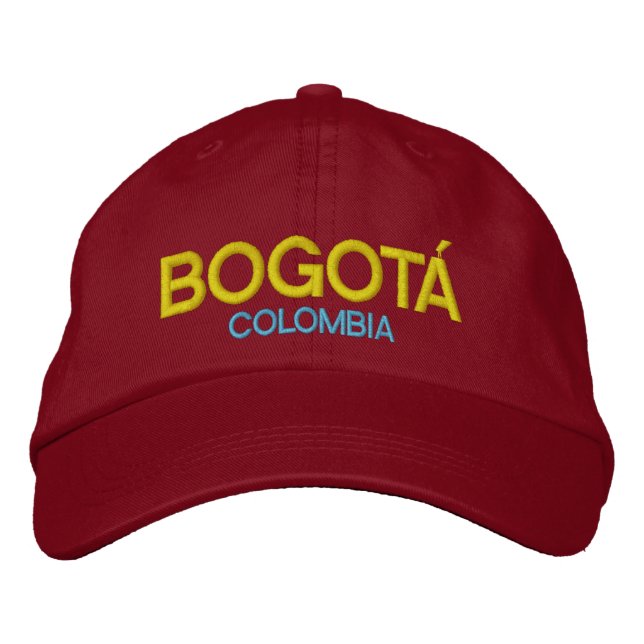 Boné Chapéu bordado Colômbia de Bogotá (Frente)