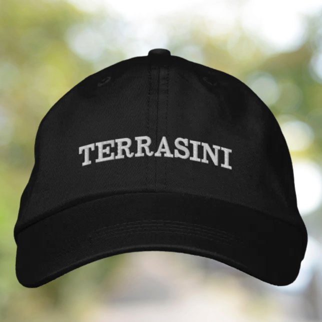 Boné Chapéu bordado CYO Terrasini (Terrasini Embroidered Hat - Custom Italian Location)