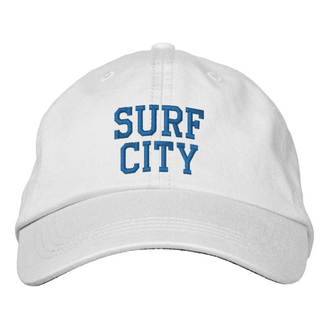 Boné Chapéu bordado da CIDADE do surf (Frente)