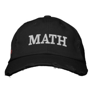 Boné Chapéu bordado da "MATEMÁTICA"