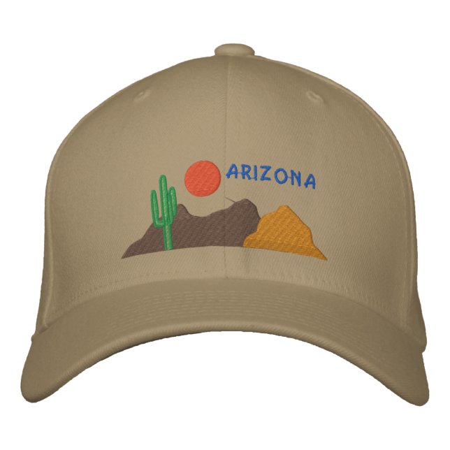 Boné Chapéu bordado de arizona (Frente)