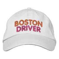 Chapéu Bordado de Motorista de Boston