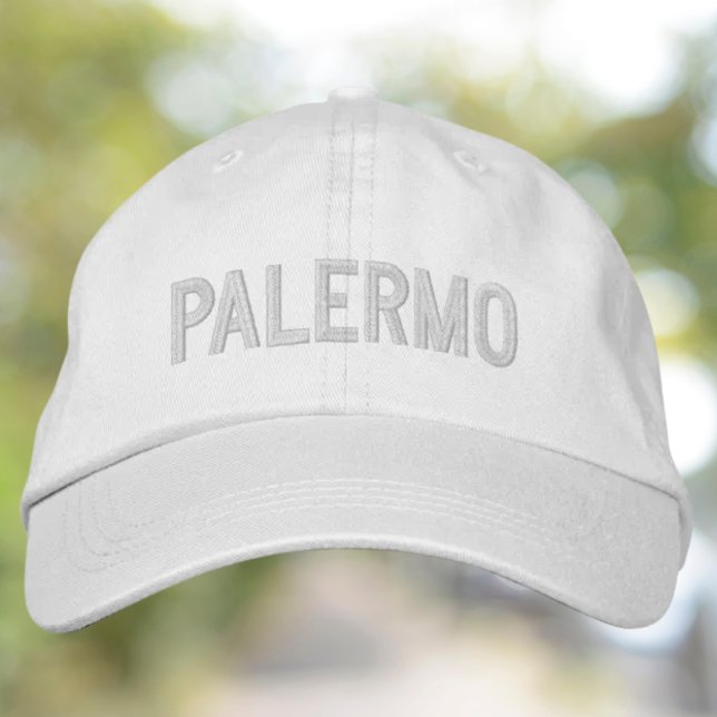 Boné Chapéu Bordado de Palermo (Palermo Embroidered Hat - Italian Sicilian heritage Travel lover gift)