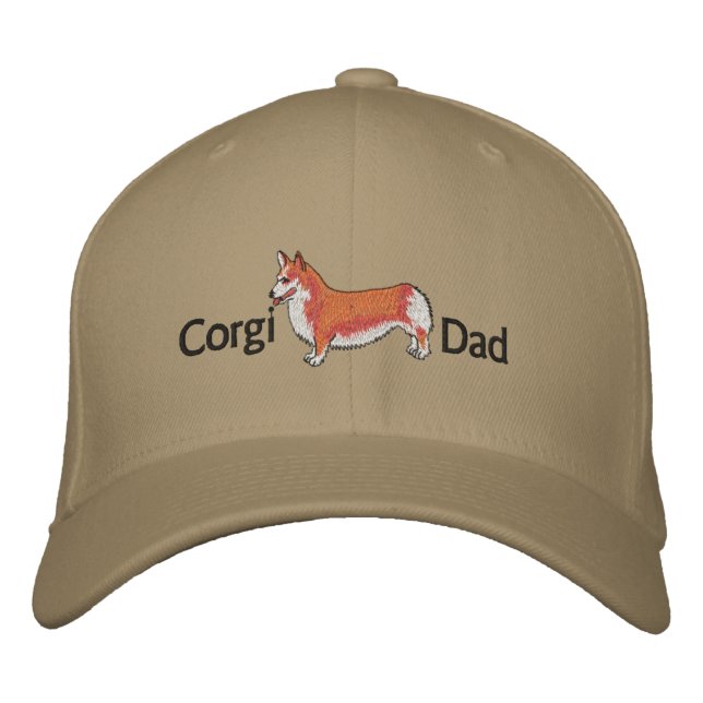 Boné Chapéu bordado do Pai Corgi (Frente)