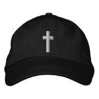 Chapéu bordado pela Cruz Cristã