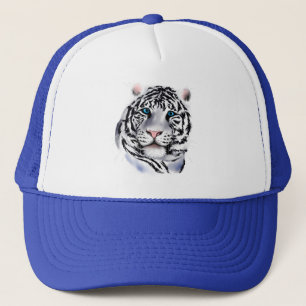 Boné Chapéu branco da cara do tigre