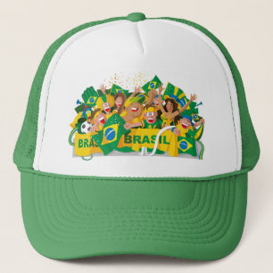 Boné Chapéu brasileiro do futebol