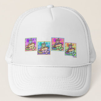 Boné Chapéu - Cachorro-Quente Pop Art com Batatas Frita