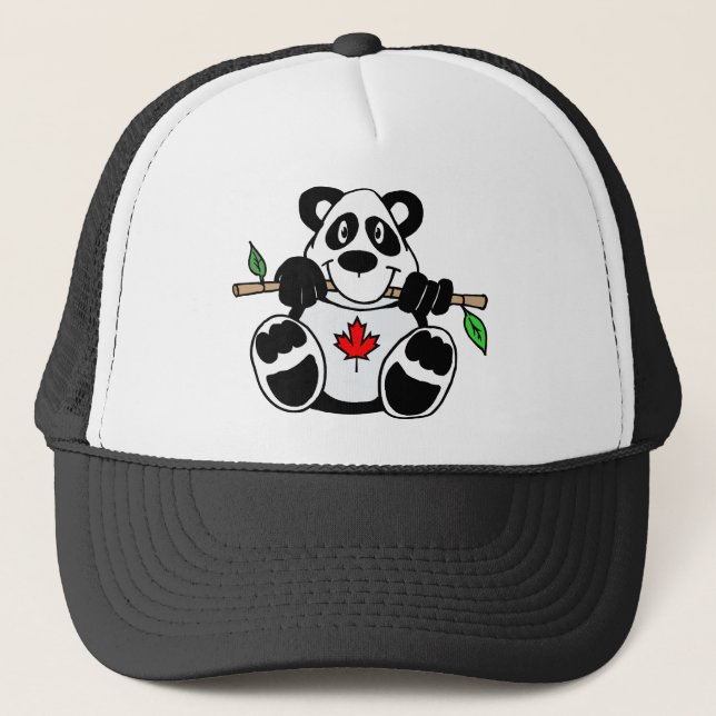 Boné Chapéu canadense da panda (Frente)