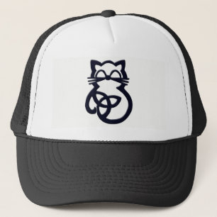 Boné Chapéu celta do gato do nó preto da trindade