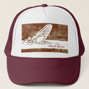 Boné Chapéu clássico "março Brown " da mosca da trut
