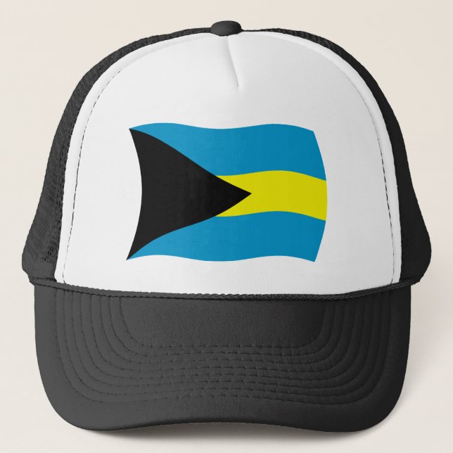 Boné Chapéu com a Bandeira das Bahamas (Frente)