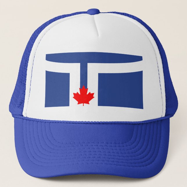 Boné Chapéu com a Bandeira de Toronto, Ontário, Canadá (Frente)