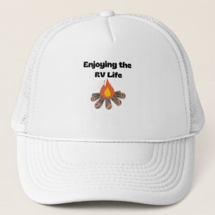 Boné Chapéu com a vida do RV e uma fogueira