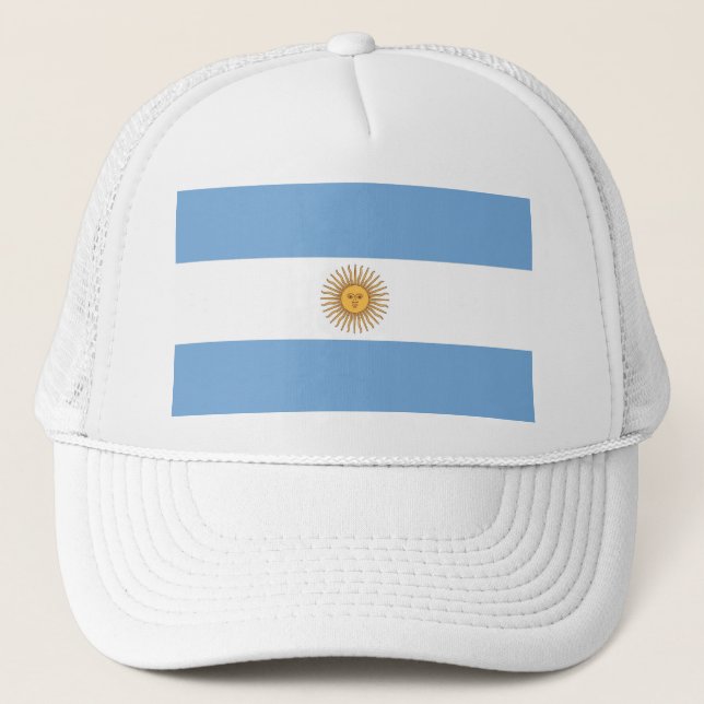 Boné Chapéu com Bandeira da Argentina (Frente)
