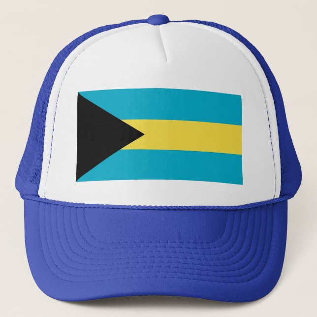 Boné Chapéu com Bandeira das Bahamas (Frente)